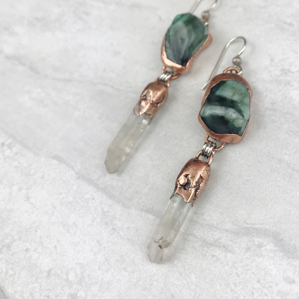 NEW Free People Anchor Stone Earrings - Picture 3 of 11
